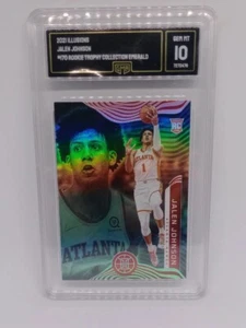 Jalen Johnson 2021-22 Panini Illusions Trophy Collection Emerald #170 GMA 10 Gem - Picture 1 of 3
