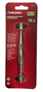 Husky PRO 4 In 1 USA Made Combination Offset Screwdriver NEW In Package NWT - Picture 1 of 23