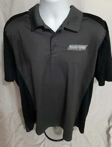 Roush Fenway Racing Ford Team Issued Large Polo Shirt NASCAR Edwards Kenseth Bif Cover