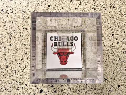 Chicago Bulls Custom NBA Finals Champions Basketball Jordan Ring Display Case Cover