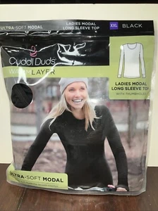 Cuddl Duds Womens Warm Layer Ultra Soft Modal Long Sleeve Top w/ Thumbholes XXL - Picture 1 of 9