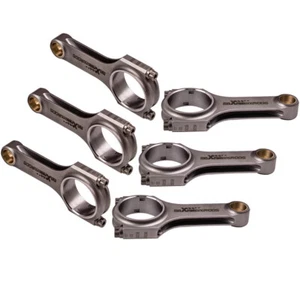6x Connecting Rod Rods for Datsun 240Z Nissan Skyline L24 Laurel Conrods 5.236" - Picture 1 of 11