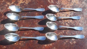 8 Cuillères à Soupe en Métal Argenté ! - Bild 1 von 3