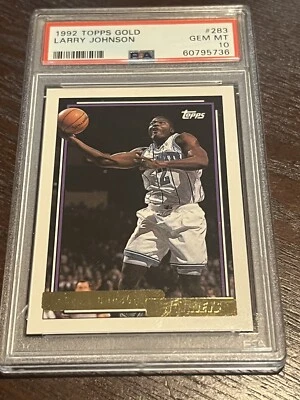 Larry Johnson 1992 Topps Gold #283 PSA 10 gemas como nuevas *impecables, nuevas, raras* Foto 1 de 2