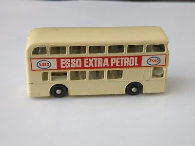 1966 LESNEY MATCHBOX #-74-B 戴姆勒巴士灰白色 ESSO EXTRA PETROL 贴花 （4） — 第 1/4 张图片