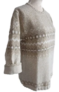 Schöner Pullover von Studio Borgelt in Gr. M/Mischung mit Wolle/Beige ~ - Bild 1 von 7