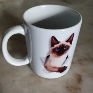 Siamese Cat Ceramic Coffee Mug - Picture 1 of 4