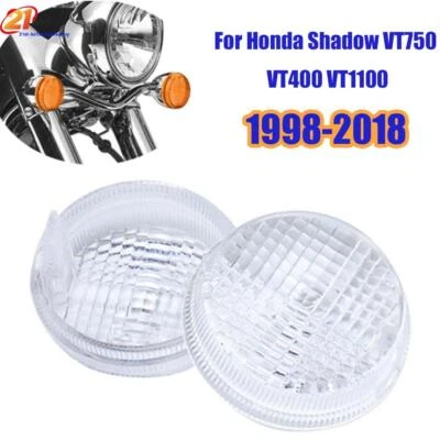 Lente de luz de señal de giro de plástico transparente para Honda Shadow VT750 VT400 VT1100 1998-18 Foto 1 de 4