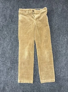 Boys Polo Ralph Lauren Tan Beige Corduroy Slacks Pants Flat Front Size 14 - Picture 1 of 5