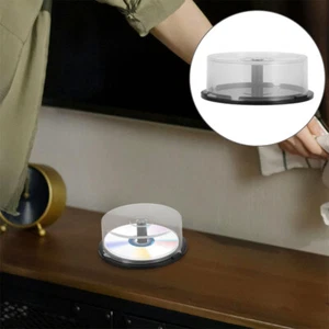 4pcs Cd Dvd Cake Box Plastic Column Empty Containers Storage Bucket - Afbeelding 1 van 12