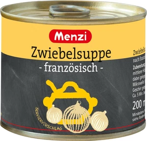 Menzi Französische Zwiebelsuppe - Zwiebel Suppe - 5 Dosen je 200 ml