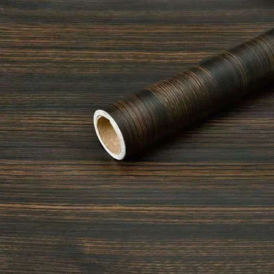 Rollo de papel tapiz de vinilo de madera impermeable autoadhesivo para puertas de escritorio Foto 1 de 4