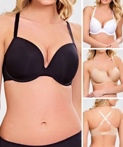 Panache Porcellain Elan Reggiseno T-Shirt Plunge 7326 Cappe Stampate Multivie