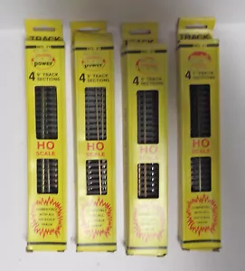 New Old Stock * Model Power 9" Straight Track HO Guage (4 Pkgs) * 12 feet total - Picture 1 of 2