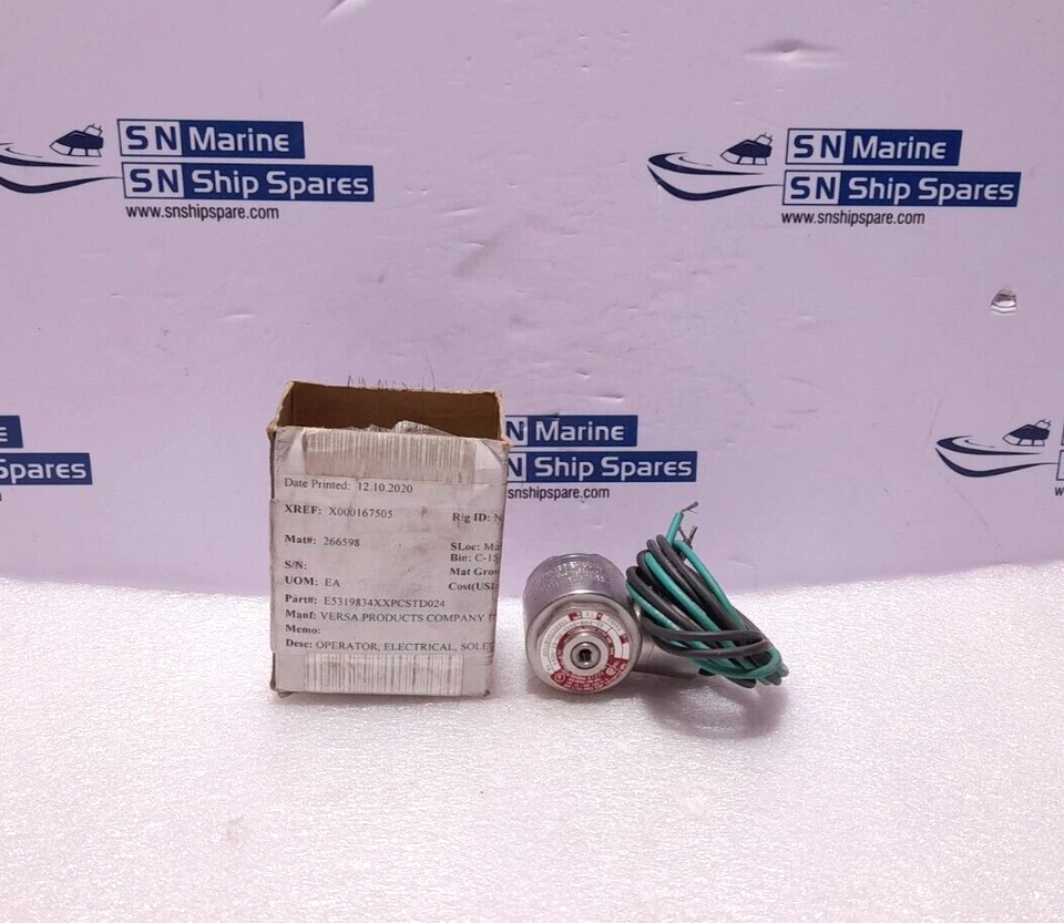 Versa E5-3198-34XX-PC-ST-D024 Electrical Solenoid Operator Coil 24VDC 7.2W E5319 - Image 1 of 4