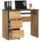 Biurko Stół biurowy Stół komputerowy Stół roboczy 3 szuflady Lewy - Prawy