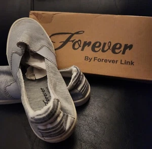 Forever By Forever Link - Gris sin cordones para mujer - Estilo: Confort -04 - Talla 7,5 - Imagen 1 de 7