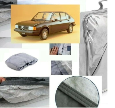 TELO COPRIAUTO TELATO FELPATO PER ALFA ROMEO ALFASUD ANNO 1975 IMPERMEABILE ANTI - Immagine 1 di 4