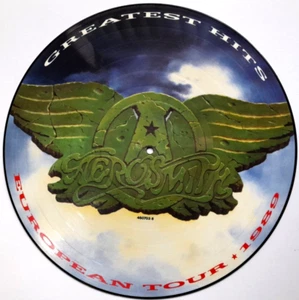 EX/EX Aerosmith Greatest Hits Picture Disc LP 1989 CBS - Picture 1 of 2