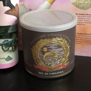 Vintage tobacco Pipe Tin Can MCCLELLAND 25 Virginia Smoking Tobacciana - Picture 1 of 10
