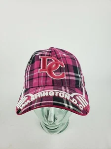City Hunter Washington DC Embroidered Baseball Cap Hat Pink Plaid Hook &  Loop - Picture 1 of 12
