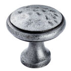 20mm Wrought Iron Cupboard Drawer Door Knob Pewter Finish PE1078A Lot1141