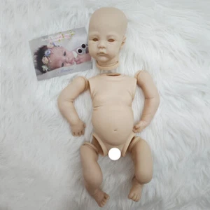 Kit de muñeca bebé renacido de 17" prado niña recién nacida molde en blanco suave realista - Imagen 1 de 4