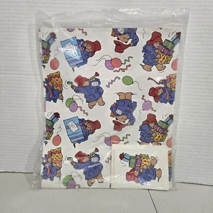 NEW NOS VTG Paddington Bear Current gift wrap assortment & card 1988 wrapping - Picture 1 of 3