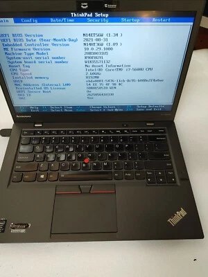 Lenovo ThinkPad X1 Carbon Core i7-5600U@ 2.60GHZ 8GB RAM, SIN SSD, Foto 1 de 4