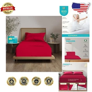 Deep Pocket Egyptian Cotton Twin Sheet Set - 3 PC - 800 TC - Breathable Softness - Picture 1 of 9