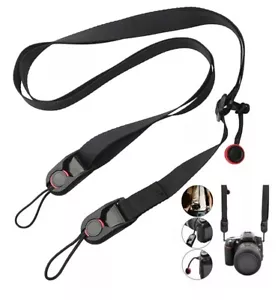 Camera Strap Quick Release Universal Adjustable Durable for DSRL Shoulder Neck - Picture 1 of 11