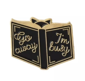 Book Themed Enamel Pin - Picture 1 of 2