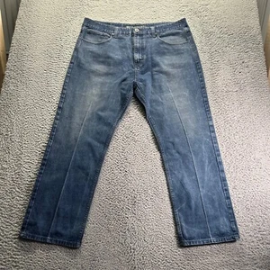 Knockout Jeans Mens 42x30 Blue Medium Wash Cotton Relaxed Fit Denim - Picture 1 of 9