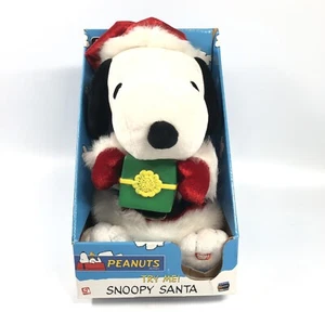 Gemmy Peanuts Snoopy animiertes musikalisches Plüschtier 7 Zoll Weihnachtsmann Geschenk - Bild 1 von 9