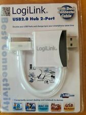 LOGILINK USB 2.0 HUB 2 - PORT  WITH DOCK CONNECTOR AND ADDITIONAL 2 USB PORTS