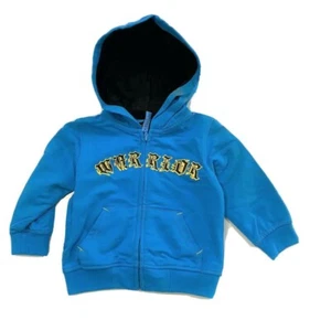 BLAC LABEL HOODIE BOYS - JACKET BLUE SZ 0 6 MONTHS BABY - FLEECE SWEATSHIRT - Picture 1 of 2