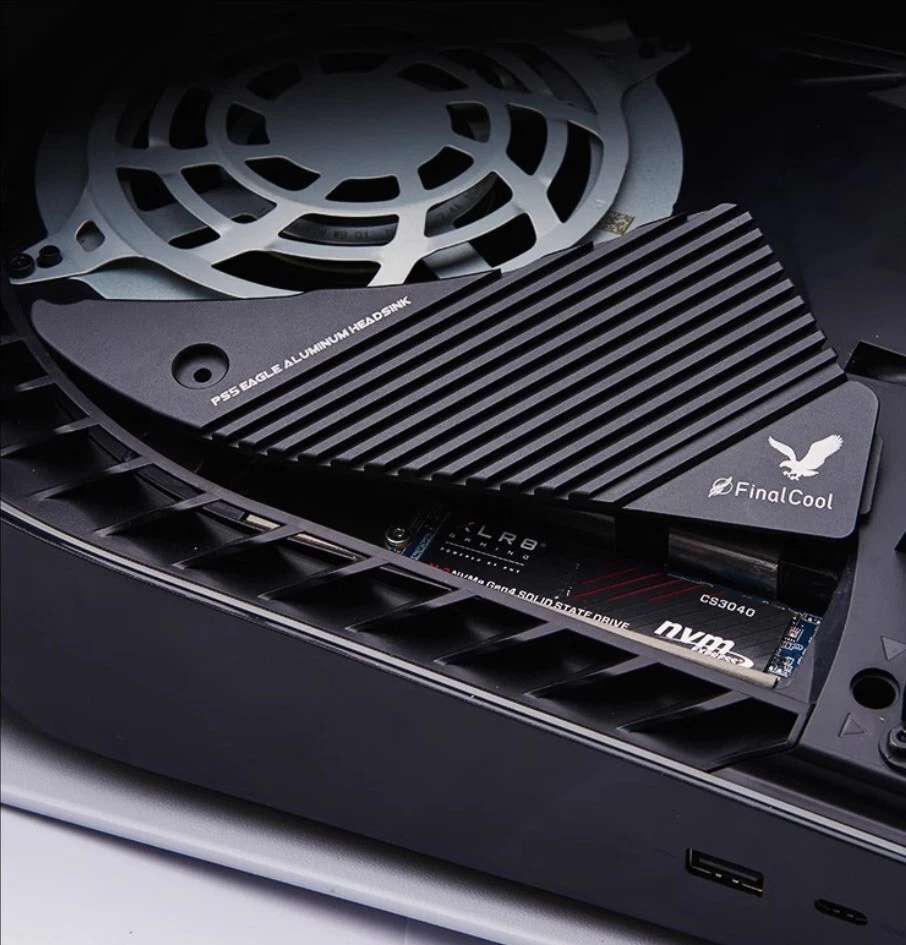 PS5 Special customization M.2 2280 nvme PCI-E SSD Cooling Heat sink fin Aluminum - Image 1 of 4