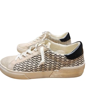 Dolce Vita Zina Damen-Sneaker gewebtes Raffia-Obermaterial Leder Glitzer Größe 8 - Bild 1 von 20