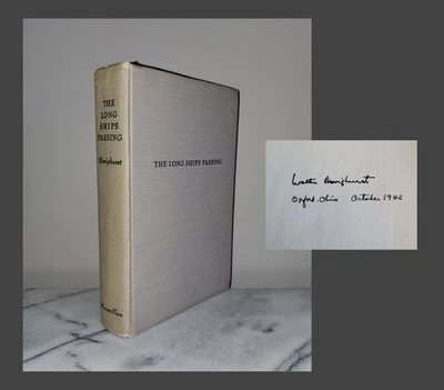 *Signed* THE LONG SHIPS PASSING Great Lakes Walter Havighurst 1942 HC 2nd Print - Image 1 of 4