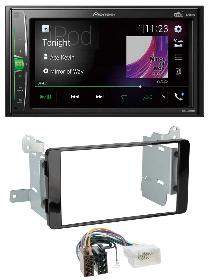 Pioneer 2DIN MP3 DAB USB Bluetooth Autoradio für Fiat Fullback Mitsubishi L200 a - Bild 1 von 4