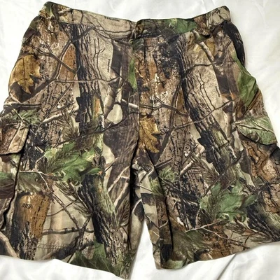 Red Head Shorts Mens L Camouflage Realtree Camo Lined Outdoor Hunting Pockets - Image 1 of 4