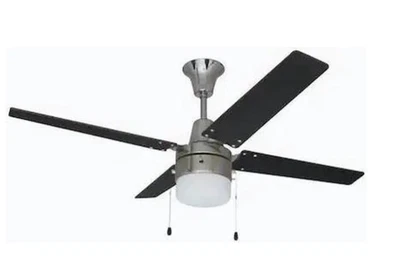 Litex UBW48BC4C1 Wakefield - 4 Blade Ceiling Fan with Light Kit - Brushed Chrome - Image 1 of 4