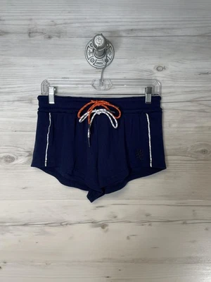 Pantalones Cortos Missguided Para Mujer Pequeños Azul Marino Cordón Cintura Elástica Dobladillo Delfín Foto 1 de 4