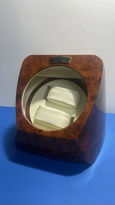 Enrollador de reloj doble Diplomat acabado madera burl - para 2 relojes - no probado Foto 1 de 4