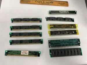 Vintage Lot Of 11 30 pin SIMM RAM Memory Chips Sticks -See Pics - Picture 1 of 7
