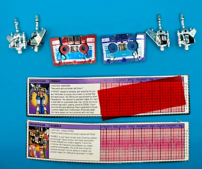 1985 FRENZY & RUMBLE 100% COMPLETE w/TECH SPEC G1 TRANSFORMERS UNUSED HIGH GRADE - Image 1 of 2