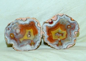 22 PCS Lot Puma Samyta PAIR Agate Geode from Chachahuen Argentina * bulk - Picture 1 of 12