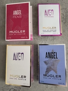 Mugler ALIEN, NOVA, ANGEL, HYPERSENSE EDP 4 X 1.2ml Perfume Travel Mini New - Picture 1 of 4