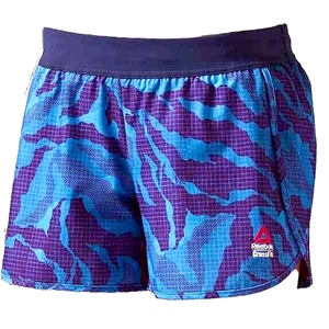 Reebok CrossFit Shorts Damen Sport Hose Laufhose Fitness Running Camo lila blau - Bild 1 von 11
