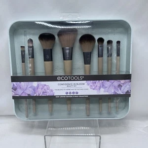 EcoTools Confidence In Bloom Makeup Brushes Kit 9 Pieces Beauty Kit NEW in Box - Picture 1 of 6